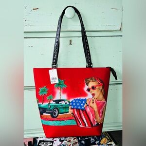 Bedazzled Americana Retro Rockabilly purse